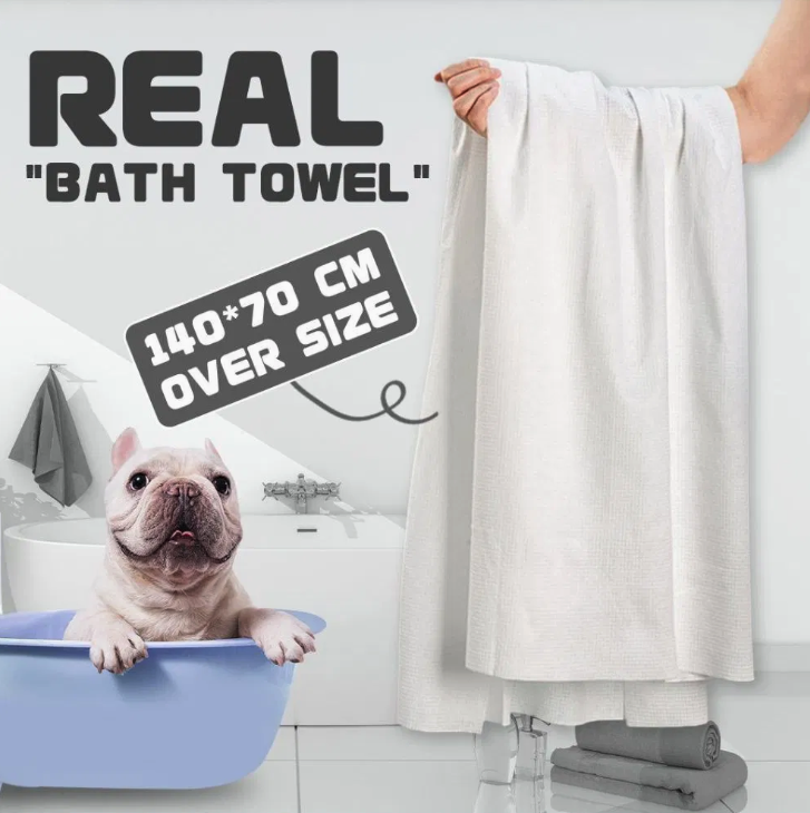 Toallas de Baño para Mascotas — Pack 10 Unidades