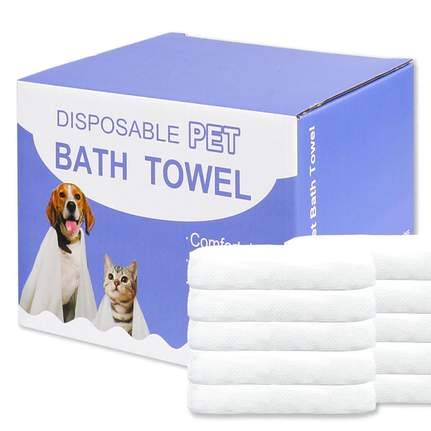 Toallas de Baño para Mascotas — Pack 10 Unidades