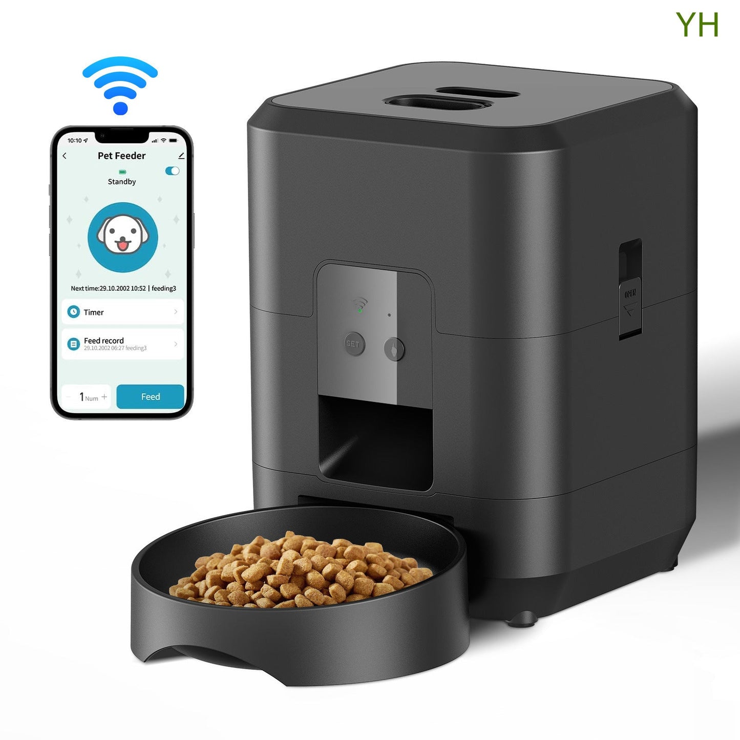 Alimentador Automático Remoto con Temporizador Inteligente para Mascotas
