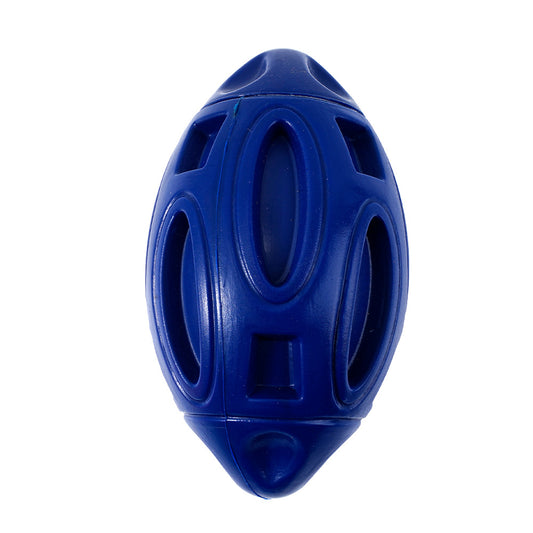 Pelota de Rugby de Goma Resistente y Sonora para Perros